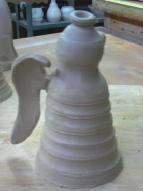 Angel, handmade pottery