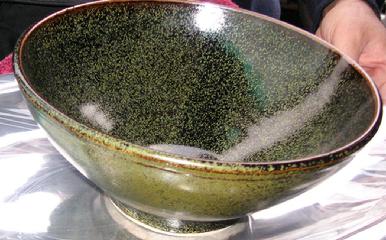 tea dust bowl dave deangelis angel pottery